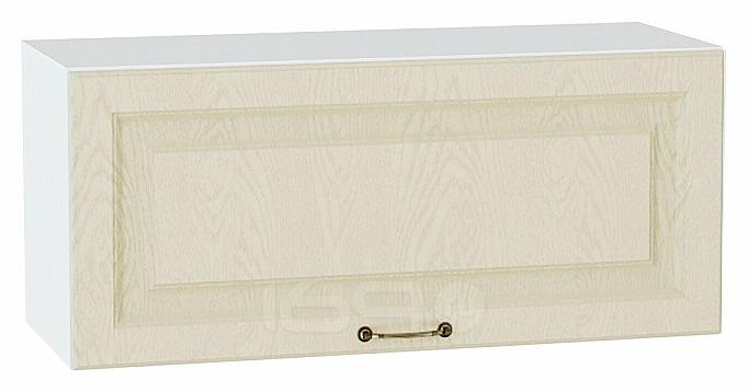 Шкаф верхний горизонтальный Ницца Дуб крем/Белый 358*800*318