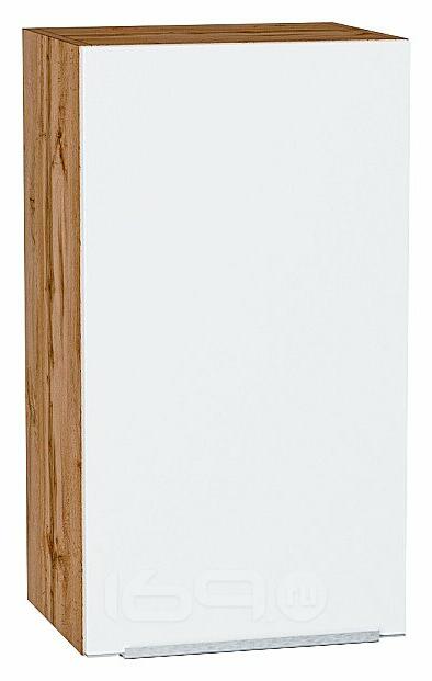 Шкаф верхний с 1-ой дверцей Фьюжн Silky White Дуб Вотан 716*400*320