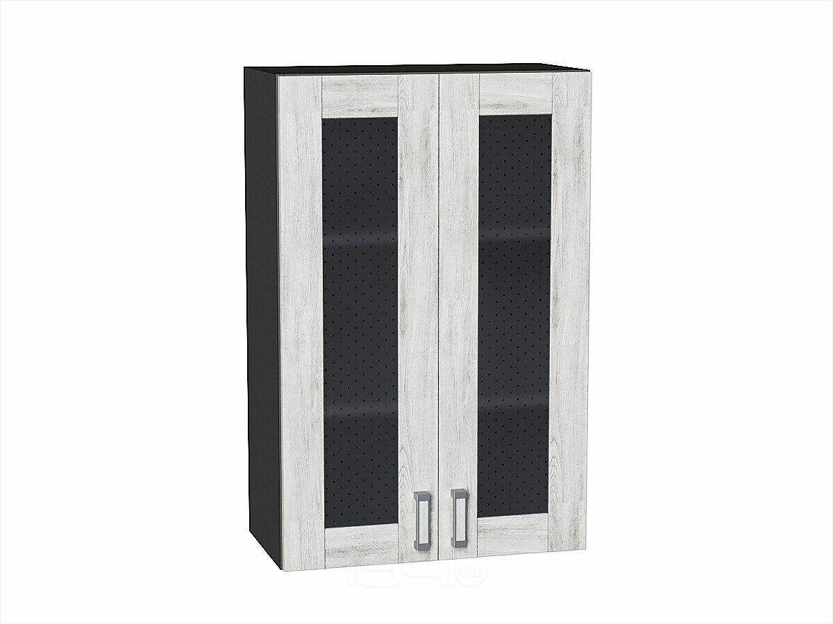 Шкаф верхний с 2-мя остекленными дверцами Лофт Nordic Oak/Graphite 920*600*320