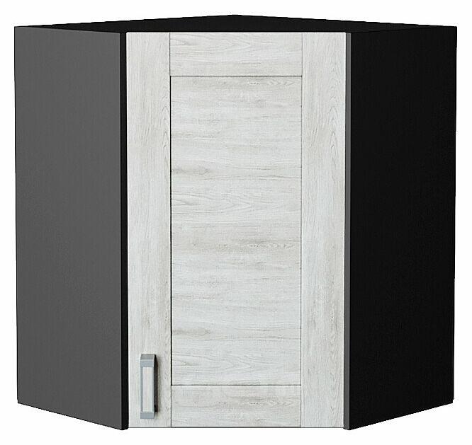 Шкаф верхний угловой Лофт Nordic Oak/Graphite 716*600*600