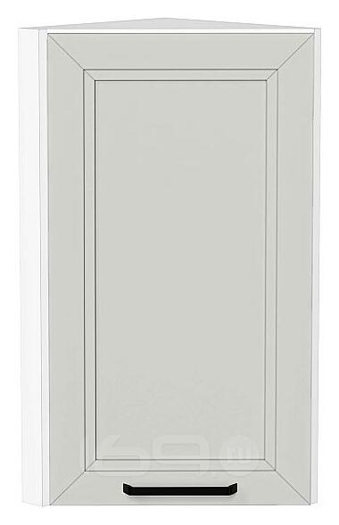 Шкаф верхний торцевой Нео Grey Silk/Белый 716*300*306