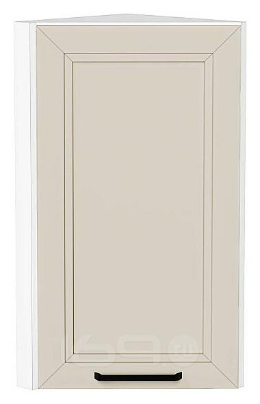 Шкаф верхний торцевой Нео Cream Silk/Белый 716*300*306