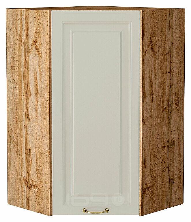 Шкаф верхний угловой Ницца Агат/Дуб Вотан 920*600*600