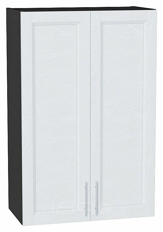 Шкаф верхний с 2-мя дверцами Сканди White Softwood Graphite