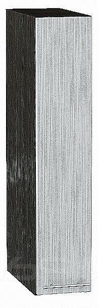 Шкаф верхний бутылочница Валерия-М Серый металлик дождь светлый Graphite