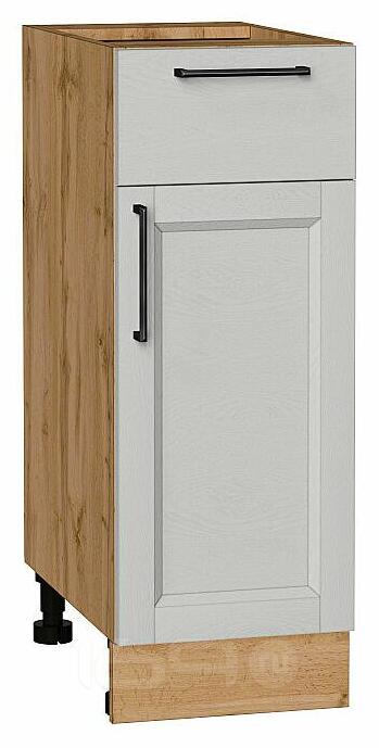Шкаф нижний с 1-ой дверцей и ящиком Сканди Grey Silkwood/Дуб Вотан 816*300*480