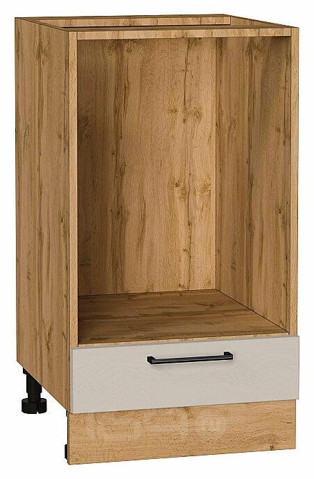 Шкаф нижний под духовку Сканди Cream Silkwood/Дуб Вотан 816*450*476