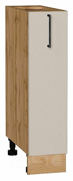 Шкаф нижний бутылочница Сканди Cream Silkwood/Дуб Вотан 816*200*480