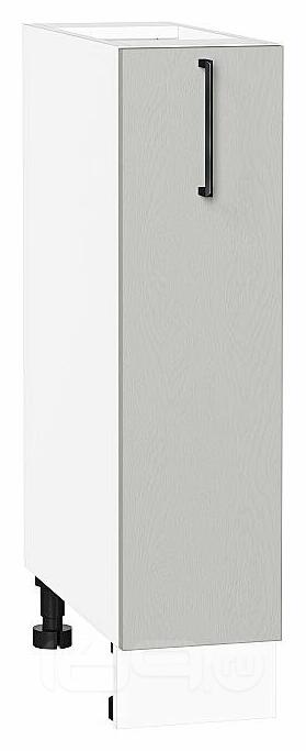 Шкаф нижний бутылочница Сканди Grey Silkwood/Белый 816*200*480