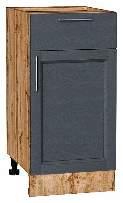 Шкаф нижний с 1-ой дверцей и ящиком Сканди Graphite Softwood Дуб Вотан 816*400*480