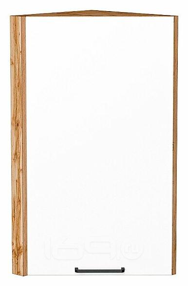 Шкаф верхний торцевой Флэт White In 2S/Дуб Вотан 716*300*306