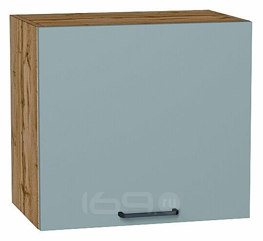 Шкаф верхний горизонтальный Флэт Grey-green In 2S/Дуб Вотан 460*500*318