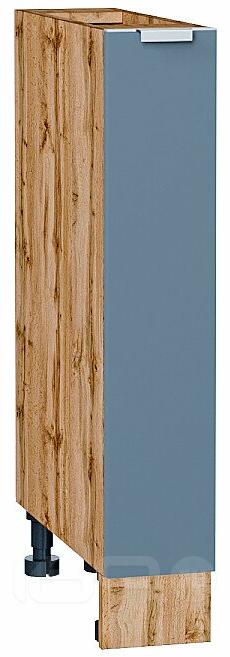 Шкаф нижний бутылочница Фьюжн Silky Blue Дуб Вотан 816*150*480