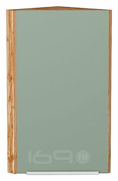 Шкаф верхний торцевой Фьюжн Silky Mint Дуб Вотан 716*300*306