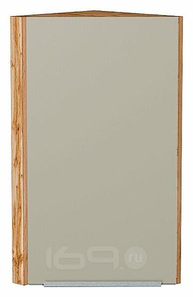 Шкаф верхний торцевой Фьюжн Silky Grey Дуб Вотан 716*300*306