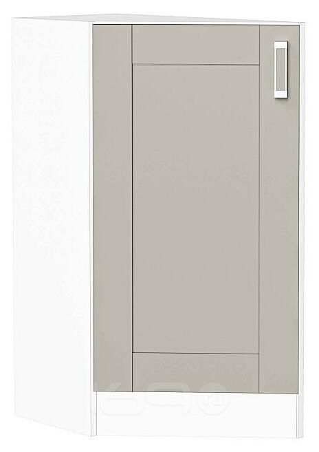 Шкаф нижний торцевой Лофт Grey Silk/Белый 816*296*554
