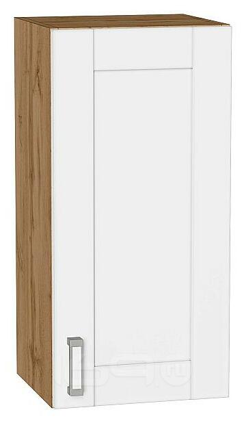 Шкаф верхний с 1-ой дверцей Лофт White Silk/Дуб Вотан 716*350*320