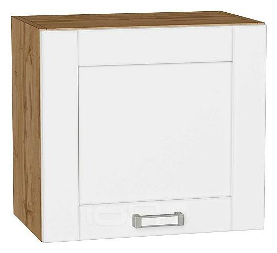 Шкаф верхний горизонтальный Лофт White Silk/Дуб Вотан 460*500*320