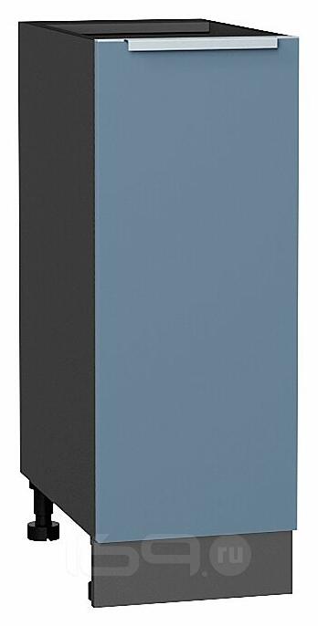 Шкаф нижний с 1-ой дверцей Фьюжн Silky Blue Graphite 816*300*480