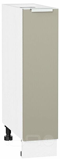 Шкаф нижний бутылочница Фьюжн Silky Grey Белый 816*200*480