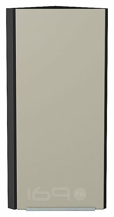 Шкаф верхний торцевой Фьюжн Silky Grey Graphite 920*300*306