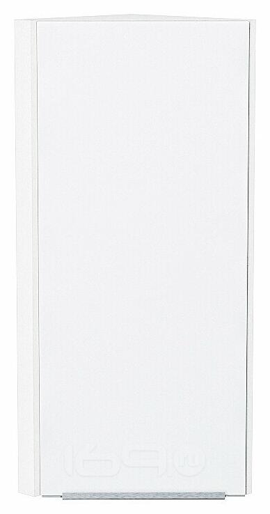 Шкаф верхний торцевой Фьюжн Silky White Белый 920*300*306