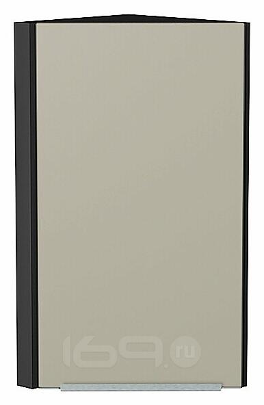 Шкаф верхний торцевой Фьюжн Silky Grey Graphite 716*300*306