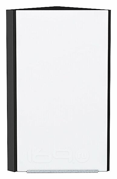 Шкаф верхний торцевой Фьюжн Silky White Graphite 716*300*306