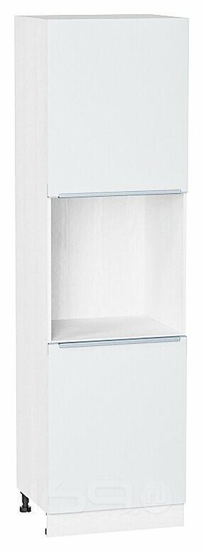 Шкаф пенал с 2-мя дверцами под технику Фьюжн Silky White Белый 2132*600*576