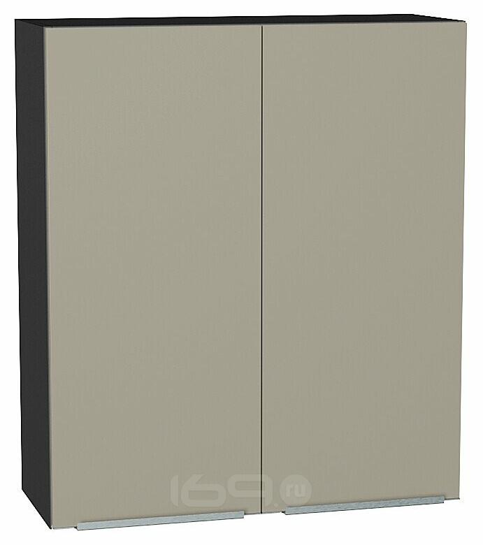 Шкаф верхний с 2-мя дверцами Фьюжн Silky Grey Graphite 920*800*320
