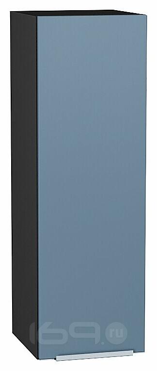 Шкаф верхний с 1-ой дверцей Фьюжн Silky Blue Graphite 920*300*320