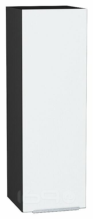 Шкаф верхний с 1-ой дверцей Фьюжн Silky White Graphite 920*300*320