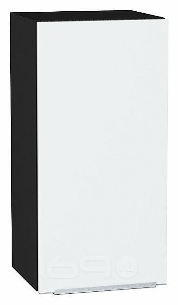 Шкаф верхний с 1-ой дверцей Фьюжн Silky White Graphite 716*350*320