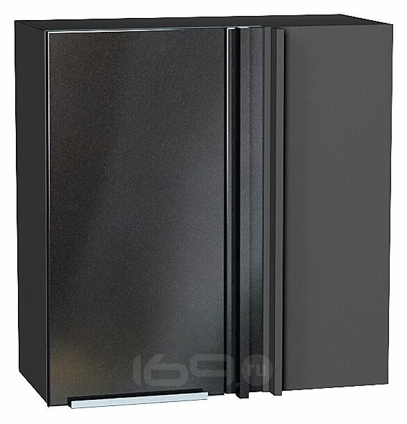 Шкаф верхний прямой угловой Фьюжн Anthracite Graphite 716*700*345