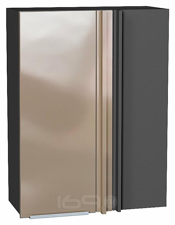 Шкаф верхний прямой угловой Фьюжн Gallant Graphite 920*700*345