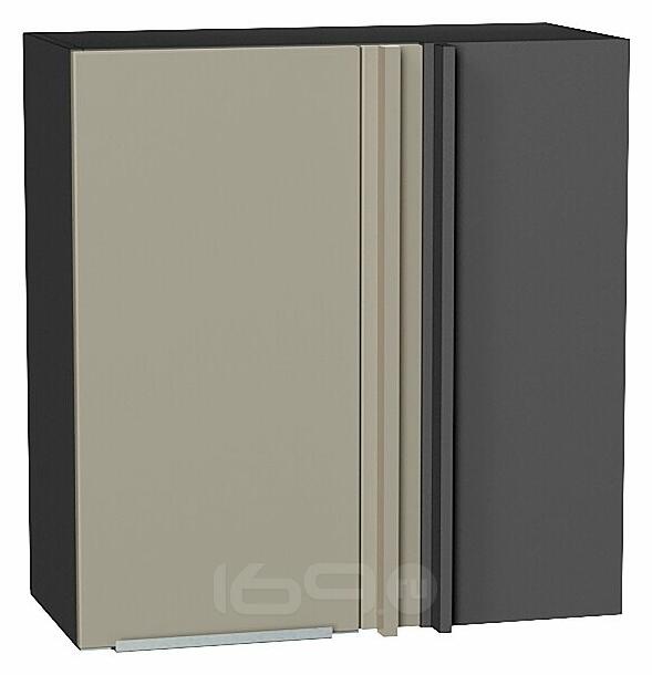 Шкаф верхний прямой угловой Фьюжн Silky Grey Graphite 716*700*345