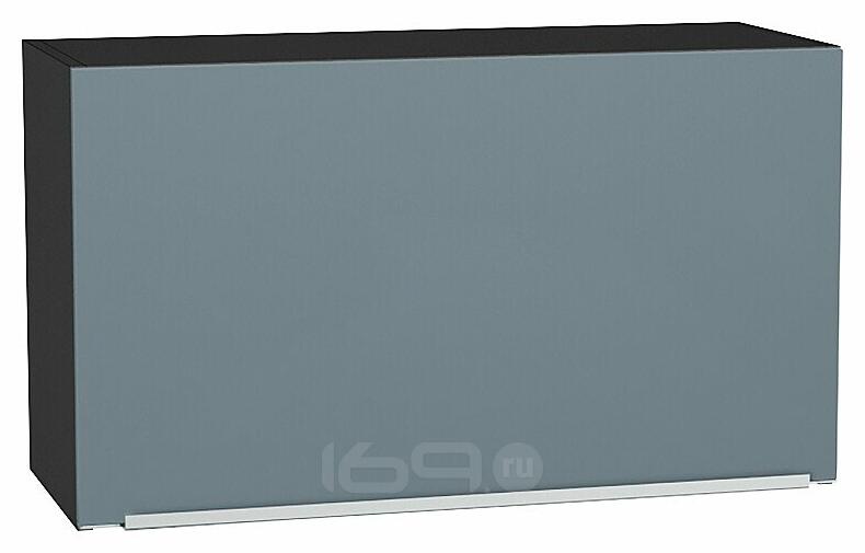 Шкаф верхний горизонтальный Фьюжн Silky Blue Graphite 460*800*318