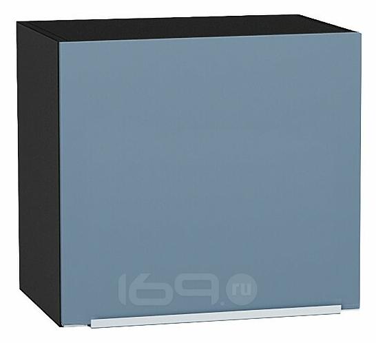 Шкаф верхний горизонтальный Фьюжн Silky Blue Graphite 460*500*318
