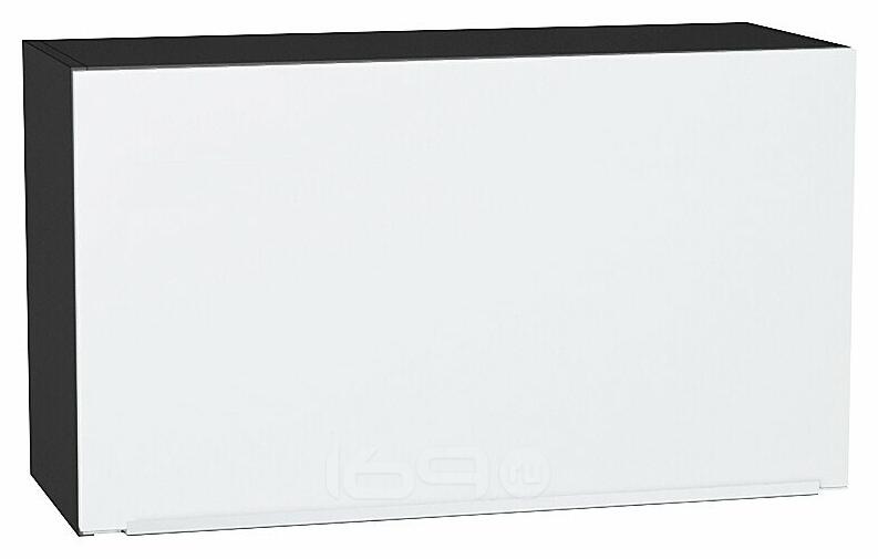 Шкаф верхний горизонтальный Фьюжн Silky White Graphite 460*800*318