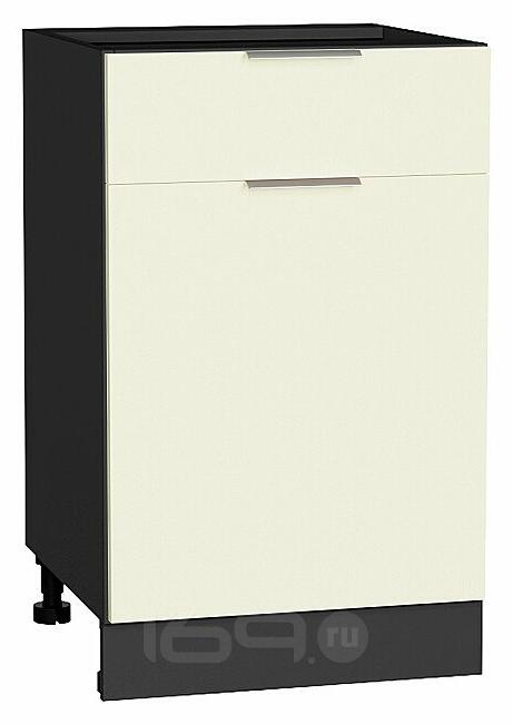 Шкаф нижний с 1-ой дверцей и ящиком Терра Ваниль софт Graphite 816*500*478