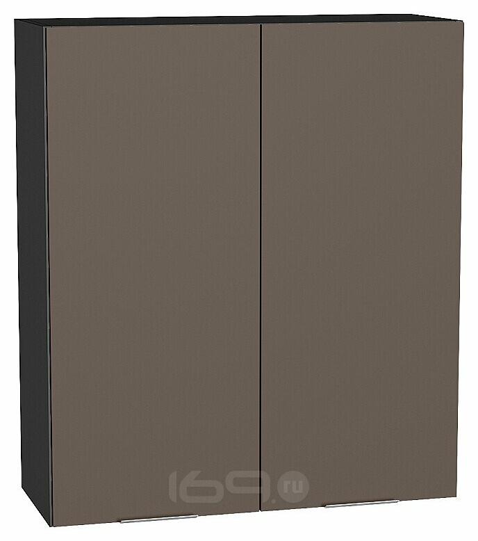 Шкаф верхний с 2-мя дверцами Терра Смоки Софт Graphite 920*800*318