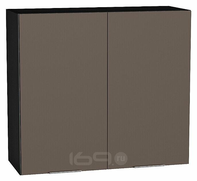 Шкаф верхний с 2-мя дверцами Терра Смоки Софт Graphite 716*800*318
