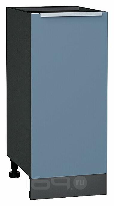 Шкаф нижний с 1-ой дверцей Фьюжн Silky Blue Graphite 816*350*480