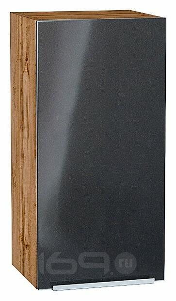 Шкаф верхний с 1-ой дверцей Фьюжн Anthracite Дуб Вотан 716*350*320