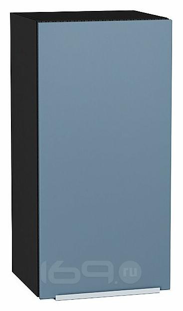 Шкаф верхний с 1-ой дверцей Фьюжн Silky Blue Graphite 716*350*320