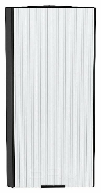Шкаф верхний торцевой Евро Лайн Белый / Graphite 920*300*304