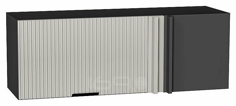 Шкаф верхний прямой угловой горизонтальный Евро Лайн Агат/Graphite 358*1000*350