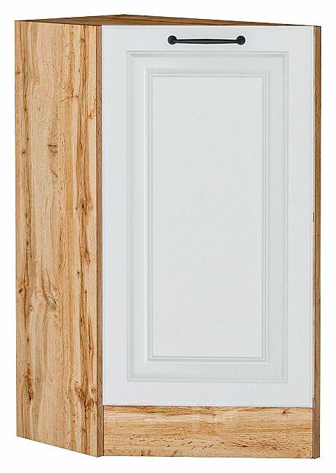Шкаф нижний торцевой Ницца Blanco/Дуб Вотан 816*296*552