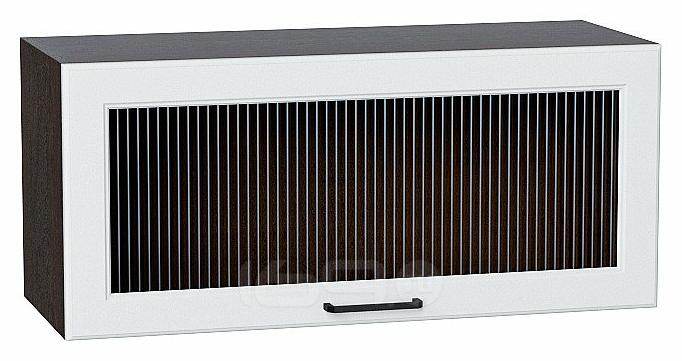 Шкаф верхний горизонтальный остекленный Барселона Белый Graphite 358*800*324