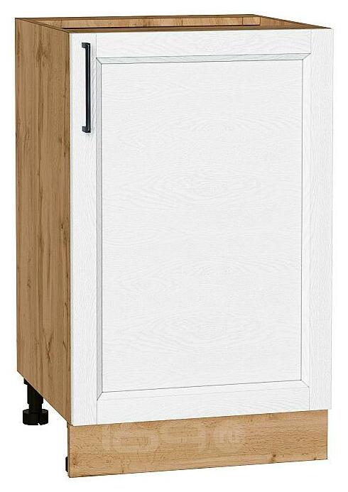 Шкаф нижний с 1-ой дверцей Сканди White Silkwood/Дуб Вотан 816*500*480